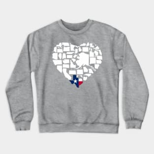 Texas Love - Deep in the Heart is Texas Crewneck Sweatshirt